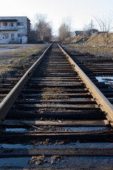 rail en hiver