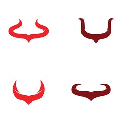 Devil horn Vector icon design illustration