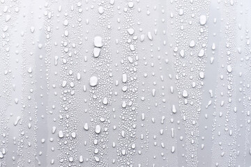 Pure clean water drop on white background. After rain