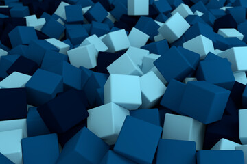 wallpaper of 3d render bright colorful cubes background