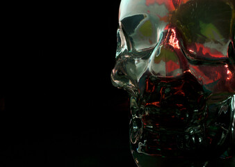 Colored Glass Skull