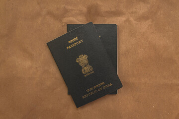 passport on a background