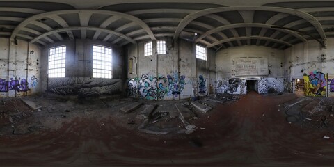 Abandoned Factory HDRI panorama