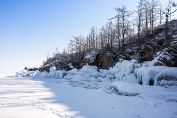 Lake Baikal in winter