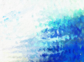 Abstract painting graphic fractal art. Creative template for decor backgrounds of covers, web banners, invitations or cards. Surreal bright print in digital oil and acrylic mixed impressionism style.