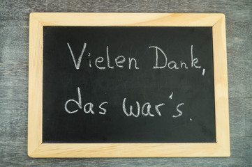 Schlußfolie für Präsentation