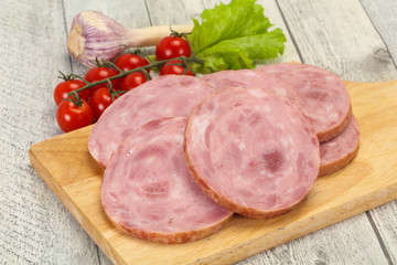 Natural ham made from pork