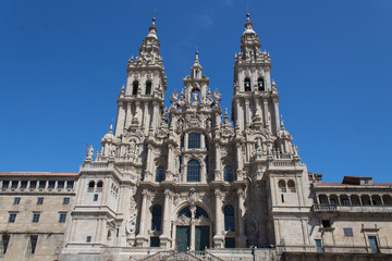 Fototapeta na wymiar Catedral de Santiago de Compostela