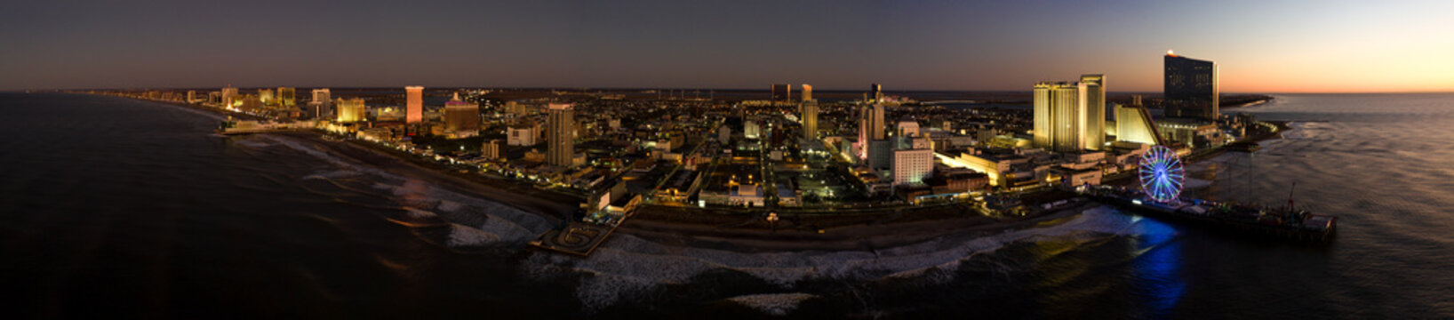 Drone view on Atlantic City