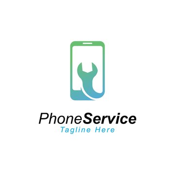 smartphone logo design vector template