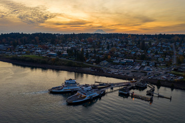 Obraz premium Steilacoom Sunrise