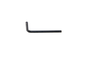 Fototapeta premium Six-sided wrench in chromium and black color.