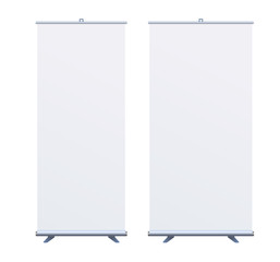 Roll Up Banner Stand on isolated clean background01