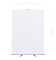 Roll Up Banner Stand on isolated clean background02