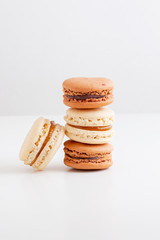 famous French macarons cakes for background