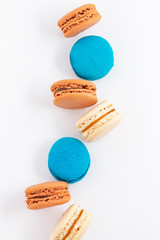 famous French macarons cakes for background