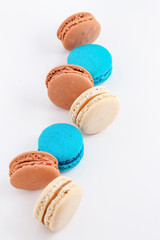 famous French macarons cakes for background