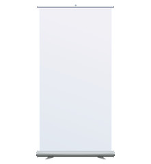 Roll Up Banner Stand on isolated clean background09