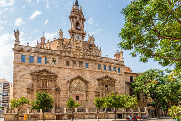 Fototapeta na wymiar Iglesia de los Santos Juanes, Iglesia de San Juan del Mercado, Valencia, Spanien 