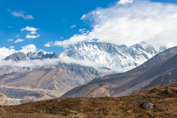 Ama Dablam Mountain. Trekking Everest Base Camp. Nepal.