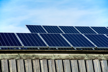 Fototapeta premium Solaranlage auf dem Dach