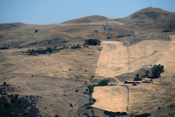 Naklejka premium landscape at countryside sicily, italy
