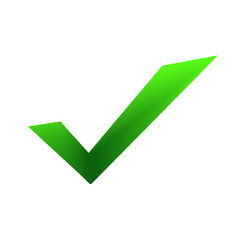 Green checkmark icon - vector © chekman
