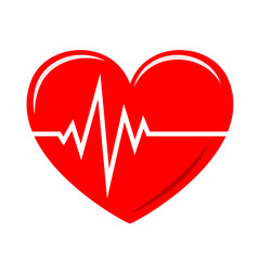 Heartbeat icon - vector.