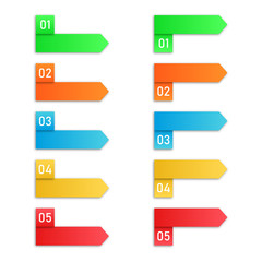 Obraz premium Process steps. Vector Infographic elements.