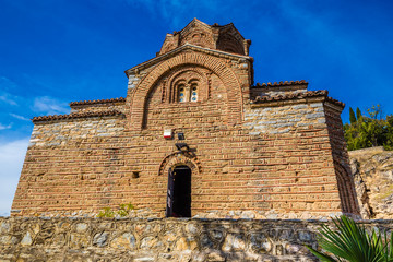 Fototapeta na wymiar Church of St. John at Kaneo - Ohrid, Macedonia
