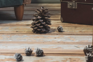 Christmas decorations for greeting cards