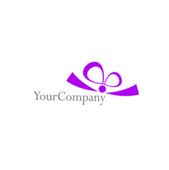 gift logo vector with box illustration