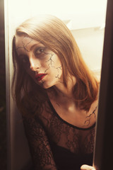 female halloween makeup