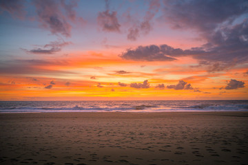 Sonnenuntergang am Strand - Meerblick