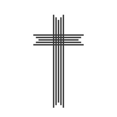 Christian Cross icon - vector.