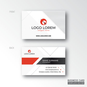 business card template office