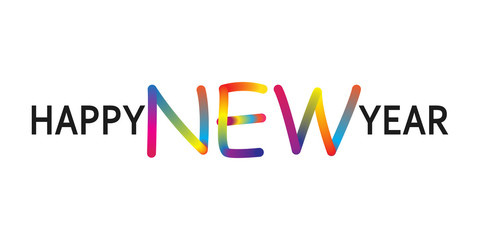 Happy New Year. Vector background.