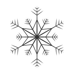 Snowflake icon - vector.