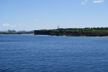 日本国沖縄の夏の海