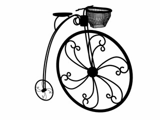 3d render of vintage bicycle