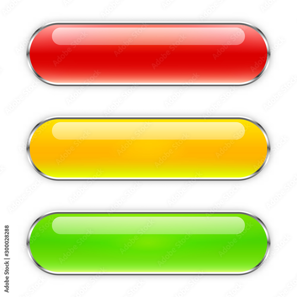 Poster vector glossy buttons
