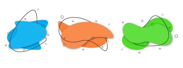 Set of fashion abstract banners.