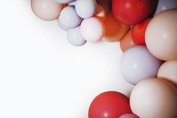 Birthday party background border with baloons