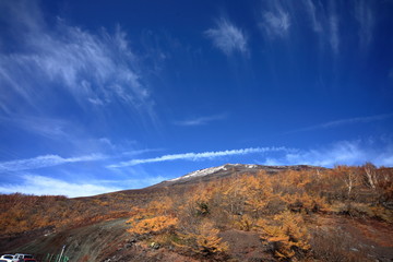 Mount Fuji from autumn to winter