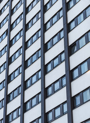 full frame picture of modern facade from office building