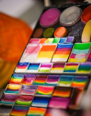 multi-colored face painting