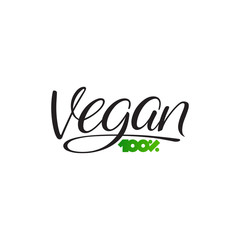 100% Vegan inscription