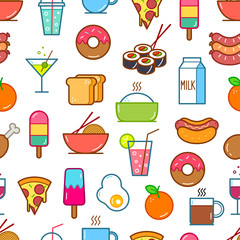 Seamless Food and Drink icons