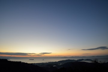 三ヶ根山からの日の出