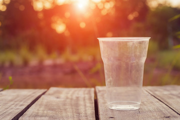 cup of tea on wooden table